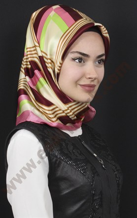% 100 İpek Eşarp 5281-66
