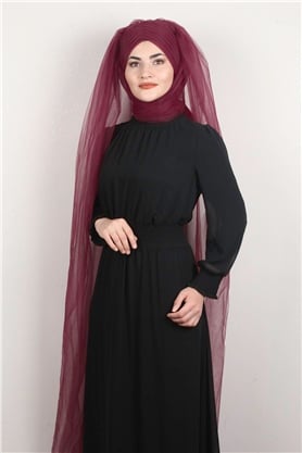 Âlâ Tül Şal 2021-1 Bordo