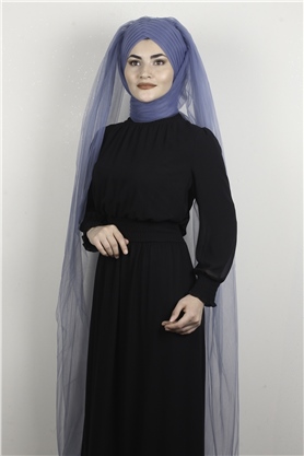 Âlâ Tül Şal 2021-2 İndigo
