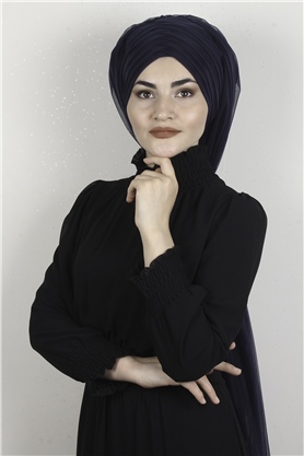 Âlâ Tül Şal 2021-9 Lacivert