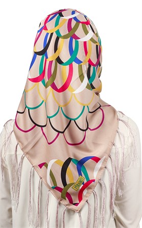 111-0021-02 PİRAMİT PÜSKÜLLÜ EŞARP