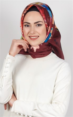 Piramit Tafta Dijital Eşarp 1921-9