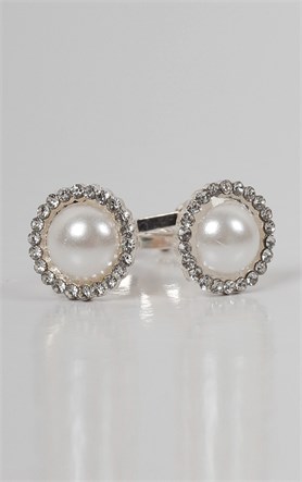 Abiye Taşlı Eşarp Klipsi 401-8