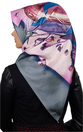 Tafta Dijital Eşarp 1323-7