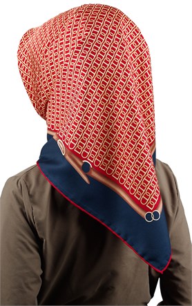 102-0019-07 U.S POLO ASSN EŞARP KIRMIZI LACİVERT