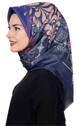 Piramit Tafta Dijital Eşarp 1915-7