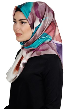 Piramit Tafta Dijital Eşarp 1911-7