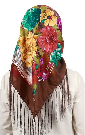 111-0022-06 PİRAMİT PÜSKÜLLÜ EŞARP