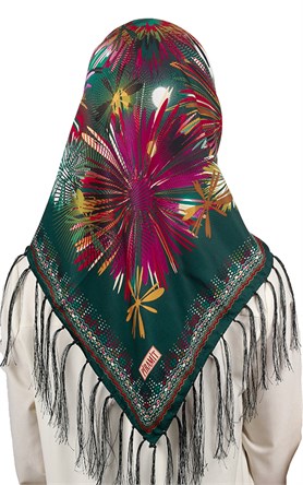 111-0020-01 PİRAMİT PÜSKÜLLÜ EŞARP 