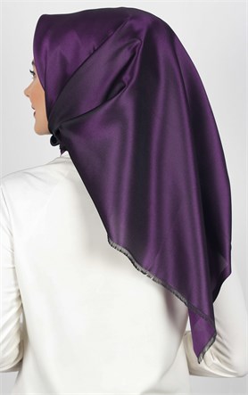 Delux Tafta Eşarp 1000-25 Mor