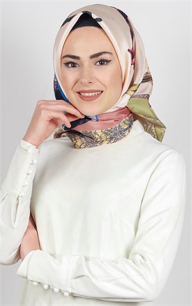 Piramit Tafta Dijital Eşarp 1923-5