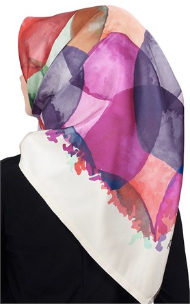 Piramit Tafta Dijital Eşarp 1914-5