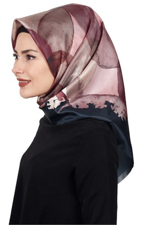 Piramit Tafta Dijital Eşarp 1914-10