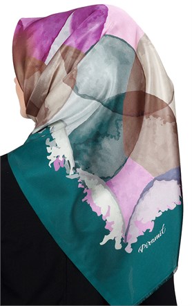 Piramit Tafta Dijital Eşarp 1914-9