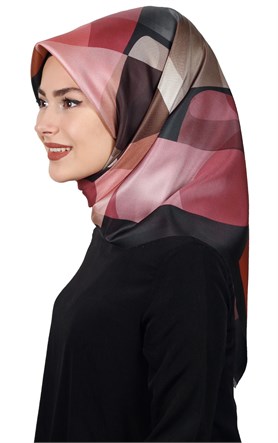 Piramit Tafta Dijital Eşarp 1917-10