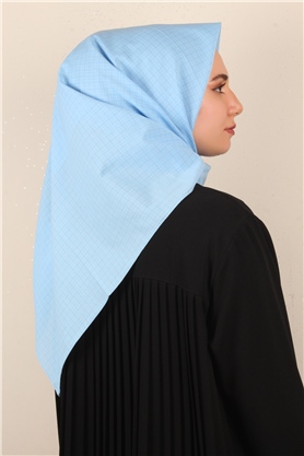 % 100 Coton Eşarp 8082-03 Gökmavisi 