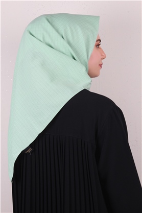% 100 Coton Eşarp 8082-04 Su Yeşili 