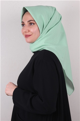 % 100 Coton Eşarp 8082-04 Su Yeşili 