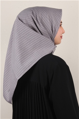 %100 Coton Eşarp 8082-05 Eflatun 