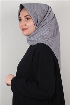 %100 Coton Eşarp 8082-19 Mor