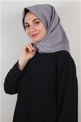 %100 Coton Eşarp 8082-19 Mor