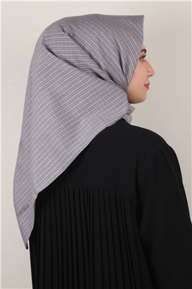 %100 Coton Eşarp 8082-19 Mor