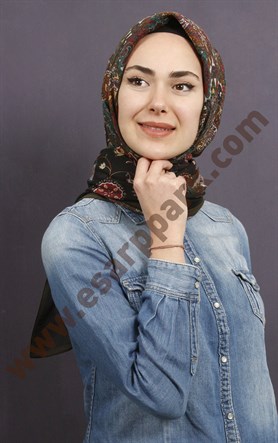 %100 Pamuk Şal Eşarp 1038-11