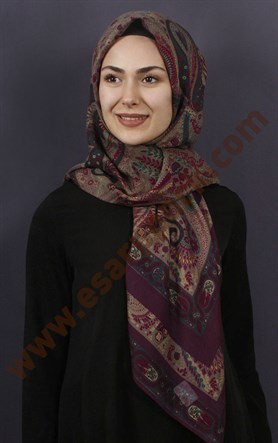 %100 Pamuk Şal Eşarp 1038-23