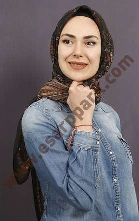 %100 Pamuk Şal Eşarp 1038-3