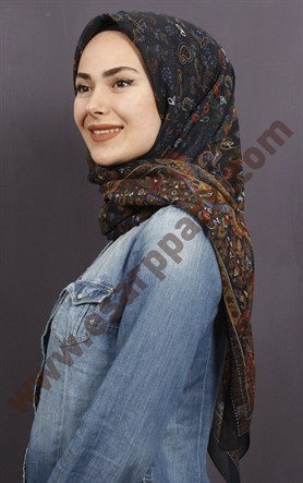 %100 Pamuk Şal Eşarp 1038-4