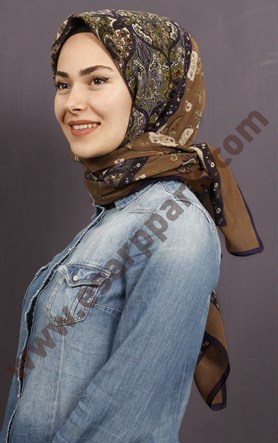 %100 Pamuk Şal Eşarp 1038-7