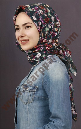 %100 Pamuk Şal Eşarp 1039-4