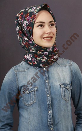 %100 Pamuk Şal Eşarp 1039-4