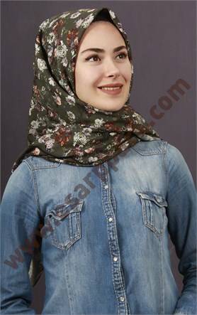 %100 Pamuk Şal Eşarp 1039-5