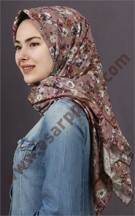 %100 Pamuk Şal Eşarp 1039-6
