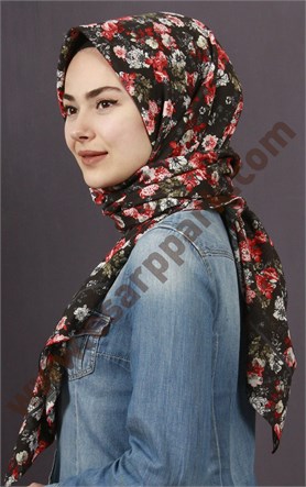 %100 Pamuk Şal Eşarp 1039-8