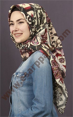 %100 Pamuk Şal Eşarp 1040-1