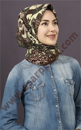 %100 Pamuk Şal Eşarp 1040-2