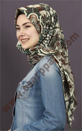 %100 Pamuk Şal Eşarp 1040-5