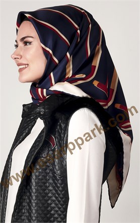 102-0007-01 U.S POLO ASSN EŞARP LACİVERT KIRMIZI