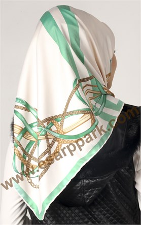 102-0008-01 U.S POLO ASSN EŞARP KREM MİNT