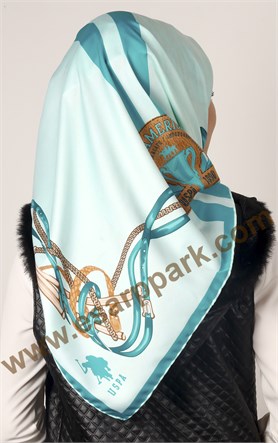 102-0008-04 U.S POLO ASSN EŞARP AQUA