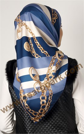 102-0017-05 U.S POLO ASSN EŞARP LACİVERT MAVİ