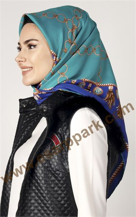 102-0020-09 U.S POLO ASSN EŞARP MAVİ MİNT