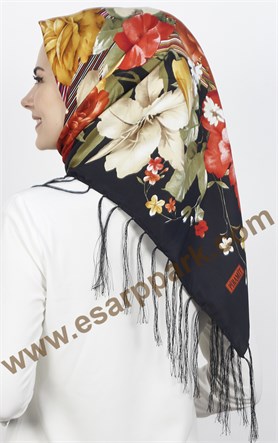 111-0022-10 PİRAMİT PÜSKÜLLÜ EŞARP