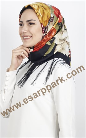 111-0022-10 PİRAMİT PÜSKÜLLÜ EŞARP