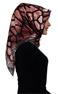 1446-8  SARAR İPEK KAHVE MERCAN