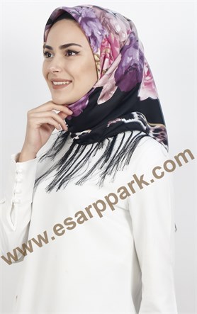 111-0002-04 PİRAMİT PÜSKÜLLÜ EŞARP 