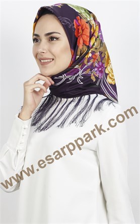 111-0006-03 PİRAMİT PÜSKÜLLÜ EŞARP