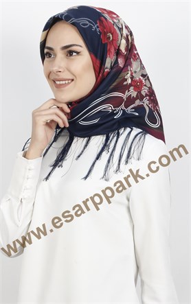 111-0011-10 PİRAMİT PÜSKÜLLÜ EŞARP 